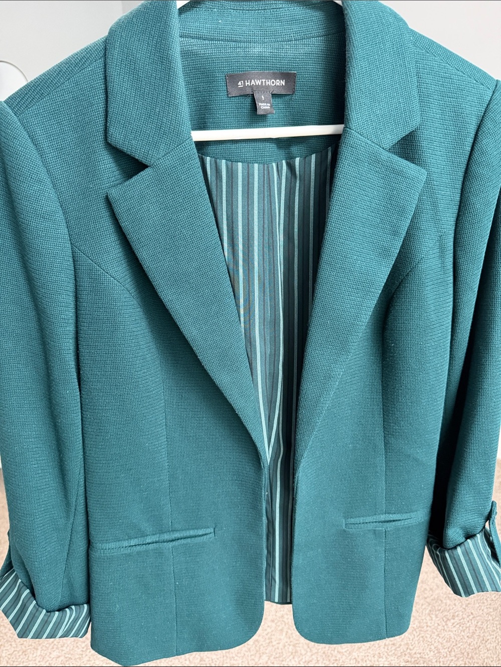 41 Hawthorn Teal Textured Blazer